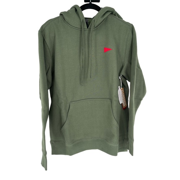 Green Hoodie with Red Accent - Picture 2 of 11